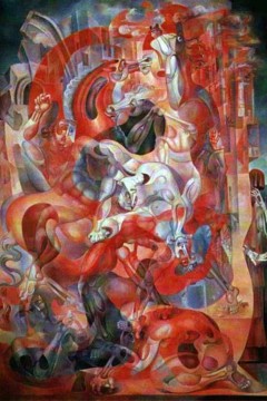 Η Καταστροφή του Πολέμου του Yervand Kochar. Εκτύπωση έργο τέχνης σε κάμβα τελαρωμένο κάθετο 40Χ60εκ 