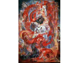 Η Καταστροφή του Πολέμου του Yervand Kochar. Εκτύπωση έργο τέχνης σε κάμβα τελαρωμένο κάθετο 40Χ60εκ 