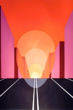  «Highway» του Αμερικανού ζωγράφου Clarence Holbrook Carter. Εκτύπωση έργο τέχνης σε κάμβα τελαρωμένο κάθετο 40Χ60εκ 