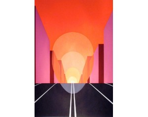  «Highway» του Αμερικανού ζωγράφου Clarence Holbrook Carter. Εκτύπωση έργο τέχνης σε κάμβα τελαρωμένο κάθετο 40Χ60εκ 