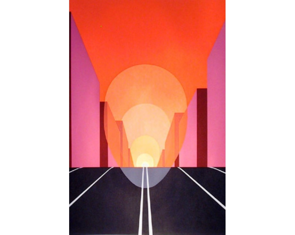  «Highway» του Αμερικανού ζωγράφου Clarence Holbrook Carter. Εκτύπωση έργο τέχνης σε κάμβα τελαρωμένο κάθετο 40Χ60εκ 