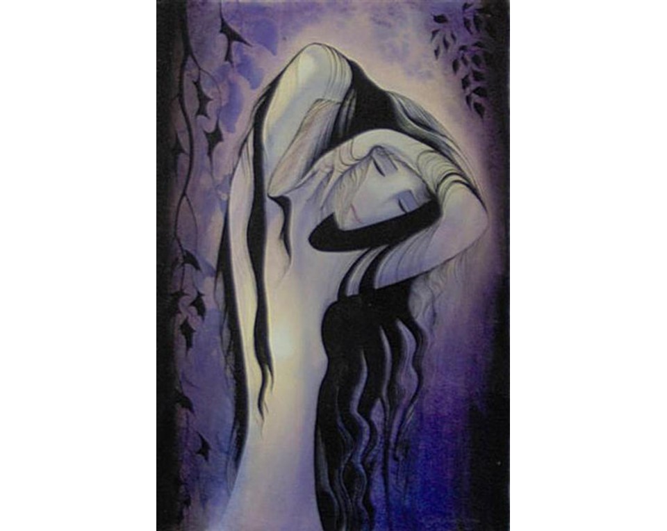 "Awakening" του καλλιτέχνη Eyvind Earle. Εκτύπωση έργο τέχνης σε κάμβα τελαρωμένο κάθετο 40Χ60εκ 