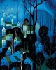 Eyvind Earle με τίτλο "Midnight Blue" Εκτύπωση έργο τέχνης σε κάμβα τελαρωμένο κάθετο 40Χ60εκ 