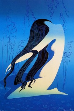 "Moon Bath" του Αμερικανού καλλιτέχνη Eyvind Earle. Εκτύπωση έργο τέχνης σε κάμβα τελαρωμένο κάθετο 40Χ60εκ 