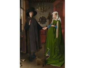 «Ο Γάμος των Αρνολφίνι», του Φλαμανδού ζωγράφου Γιαν βαν Άικ. Εκτύπωση έργο τέχνης σε κάμβα τελαρωμένο κάθετο 40Χ60εκ 