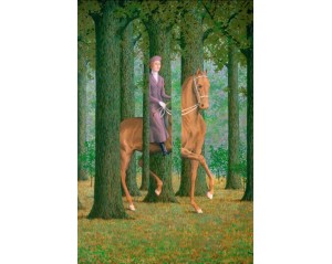 "Η Λευκή Υπογραφή" (Le Blanc-Seing) του σουρεαλιστή ζωγράφου René Magritte. Εκτύπωση έργο τέχνης σε κάμβα τελαρωμένο κάθετο 40Χ60εκ 