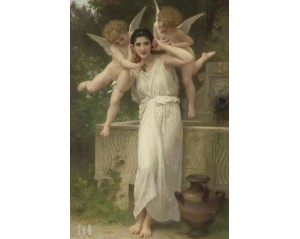  «Νεότητα» (Youth) του Γάλλου ακαδημαϊκού ζωγράφου William-Adolphe Bouguereau. Εκτύπωση έργο τέχνης σε κάμβα τελαρωμένο κάθετο 40Χ60εκ 