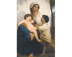 ο «Ύπνος» (Le Sommeil) του Γάλλου ζωγράφου William-Adolphe Bouguereau. Εκτύπωση έργο τέχνης σε κάμβα τελαρωμένο κάθετο 40Χ60εκ 