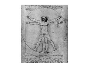  ο «Άνθρωπος του Βιτρούβιου», ένα διάσημο σκίτσο του Λεονάρντο ντα Βίντσι.  Εκτύπωση έργο τέχνης σε κάμβα τελαρωμένο κάθετο 40Χ60εκ 