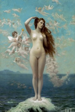 «Η Γέννηση της Αφροδίτης» του Γάλλου ζωγράφου Jean-Léon Gérôme. Εκτύπωση έργο τέχνης σε κάμβα τελαρωμένο κάθετο 40Χ60εκ 