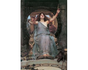 "Κίρκη Προσφέρει το Ποτήρι στον Οδυσσέα" (Circe Offering the Cup to Odysseus) του Άγγλου ζωγράφου Τζον Γουίλιαμ Γουότερχαουζ, Εκτύπωση έργο τέχνης σε κάμβα τελαρωμένο κάθετο 40Χ60εκ 