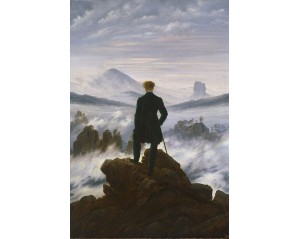 ο Οδοιπόρος πάνω από τη Θάλασσα της Ομίχλης (Wanderer above the Sea of Fog), ένα από τα πιο διάσημα έργα του Γερμανού ρομαντικού ζωγράφου Κάσπαρ Ντάβιντ Φρίντριχ (Caspar David Friedrich). Εκτύπωση έργο τέχνης σε κάμβα τελαρωμένο κάθετο 40Χ60εκ 