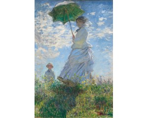 «Γυναίκα με ομπρέλα – Η Μαντάμ Μονέ και ο γιος της» του Κλοντ Μονέ (Claude Monet). Εκτύπωση έργο τέχνης σε κάμβα τελαρωμένο κάθετο 40Χ60εκ 