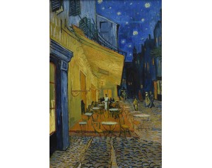 Βίνσεντ βαν Γκογκ "Βεράντα καφενείου τη νύχτα" (Café Terrace at Night) Εκτύπωση έργο τέχνης σε κάμβα τελαρωμένο κάθετο 40Χ60εκ 