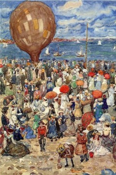 Ο πίνακας είναι έργο του Αμερικανού καλλιτέχνη Maurice Brazil Prendergast (1858-1924) και έχει τίτλο "Balloon" (Αερόστατο). Εκτύπωση έργο τέχνης σε κάμβα τελαρωμένο κάθετο 40Χ60εκ 