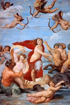 ο Θρίαμβος της Γαλάτειας (The Triumph of Galatea), μία νωπογραφία του Ιταλού ζωγράφου της Αναγέννησης, Ραφαήλ. Εκτύπωση έργο τέχνης σε κάμβα τελαρωμένο κάθετο 40Χ60εκ 