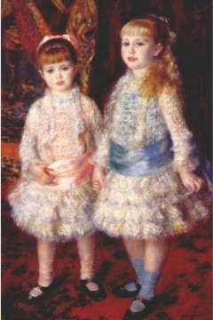 Pierre-Auguste Renoir "Les Demoiselles Cahen d'Anvers" Εκτύπωση έργο τέχνης σε κάμβα τελαρωμένο κάθετο 40Χ60εκ 