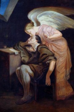 πίνακας του Paul Cézanne με τίτλο «Το Φιλί της Μούσας» (The Kiss of the Muse)Εκτύπωση έργο τέχνης σε κάμβα τελαρωμένο κάθετο 40Χ60εκ 