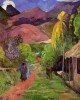  Paul Gauguin με τίτλο «Ο Δρόμος στην Ταϊτή» (Road in Tahiti). Εκτύπωση έργο τέχνης σε κάμβα τελαρωμένο κάθετο 40Χ60εκ 