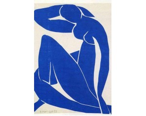 «Μπλε Γυμνό II» (Nu Bleu II) του Γάλλου καλλιτέχνη Ανρί Ματίς. Εκτύπωση έργο τέχνης σε κάμβα τελαρωμένο κάθετο 40Χ60εκ 
