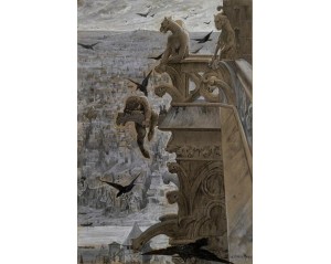 Τίτλος: Παναγία των Παρισίων (πρωτότυπος τίτλος: Notre-Dame de Paris) Καλλιτέχνης: Luc-Olivier Merson (Λυκ-Ολιβιέ Μερσόν) Εκτύπωση έργο τέχνης σε κάμβα τελαρωμένο κάθετο 40Χ60εκ 