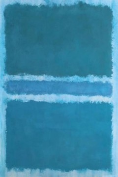 "Untitled (Blue Divided by Blue)" του Μαρκ Ρόθκο (Mark Rothko).  Εκτύπωση έργο τέχνης σε κάμβα τελαρωμένο κάθετο 40Χ60εκ 