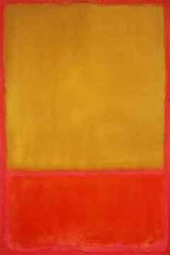  Μαρκ Ρόθκο (Mark Rothko) με τίτλο "Ώχρα και Κόκκινο σε Κόκκινο" ("Ochre and Red on Red").  Εκτύπωση έργο τέχνης σε κάμβα τελαρωμένο κάθετο 40Χ60εκ 