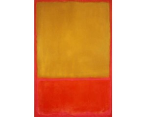  Μαρκ Ρόθκο (Mark Rothko) με τίτλο "Ώχρα και Κόκκινο σε Κόκκινο" ("Ochre and Red on Red").  Εκτύπωση έργο τέχνης σε κάμβα τελαρωμένο κάθετο 40Χ60εκ 
