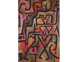  Paul Klee με τίτλο "Μάγισσες του Δάσους" (πρωτότυπος τίτλος: Wald-Hexen).  Εκτύπωση έργο τέχνης σε κάμβα τελαρωμένο κάθετο 40Χ60εκ 