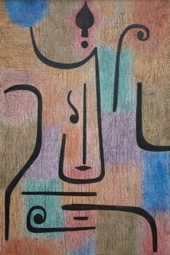 Πάουλ Κλέε (Paul Klee) με τίτλο "Αρχάγγελος" ("Archangel" ή "Erzengel").  Εκτύπωση έργο τέχνης σε κάμβα τελαρωμένο κάθετο 40Χ60εκ 
