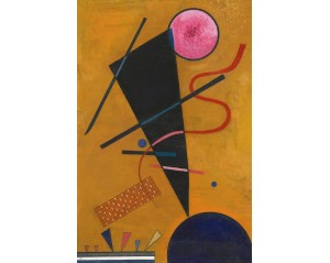 Καλλιτέχνης: Βασίλι Καντίνσκι Τίτλος: "Επαφή" (Berührung / Contact) Εκτύπωση έργο τέχνης σε κάμβα τελαρωμένο κάθετο 40Χ60εκ 