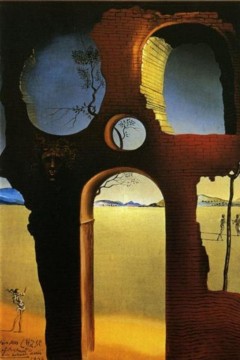 Καλλιτέχνης: Σαλβαδόρ Νταλί (Salvador Dalí) Τίτλος: Ρουίνα με το Κεφάλι της Μέδουσας και Τοπίο. Εκτύπωση έργο τέχνης σε κάμβα τελαρωμένο κάθετο 40Χ60εκ 