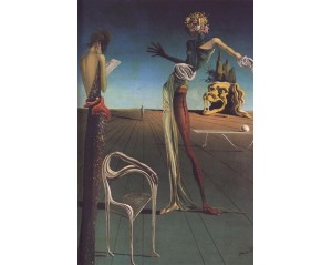 "Γυναίκα με κεφάλι από τριαντάφυλλα" (Woman with a Head of Roses), ένα έργο του σουρεαλιστή καλλιτέχνη Σαλβαδόρ Νταλί (Salvador Dalí). Εκτύπωση έργο τέχνης σε κάμβα τελαρωμένο κάθετο 40Χ60εκ 
