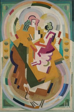 "Figure suggérée dans une peinture mesure-cadence-rythme" (Φιγούρα προτεινόμενη σε έναν πίνακα μέτρο-ρυθμός-καδέντσα) του Γάλλου καλλιτέχνη Albert Gleizes. Εκτύπωση έργο τέχνης σε κάμβα τελαρωμένο κάθετο 40Χ60εκ 