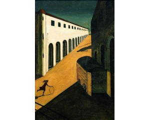 Καλλιτέχνης: Giorgio de Chirico Τίτλος: Mystery and Melancholy of a Street (Μυστήριο και Μελαγχολία ενός Δρόμου) Εκτύπωση έργο τέχνης σε κάμβα τελαρωμένο κάθετο 40Χ60εκ 