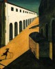 Καλλιτέχνης: Giorgio de Chirico Τίτλος: Mystery and Melancholy of a Street (Μυστήριο και Μελαγχολία ενός Δρόμου) Εκτύπωση έργο τέχνης σε κάμβα τελαρωμένο κάθετο 40Χ60εκ 