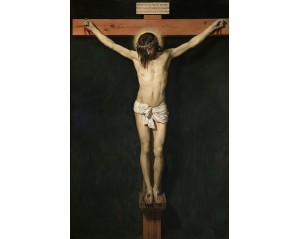 "Ο Χριστός Εσταυρωμένος" του Ισπανού ζωγράφου Ντιέγκο Βελάσκεθ, Εκτύπωση έργο τέχνης σε κάμβα τελαρωμένο κάθετο 40Χ60εκ 