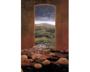 Zdzisław Beksiński Εκτύπωση έργο τέχνης σε κάμβα τελαρωμένο κάθετο 40Χ60εκ 