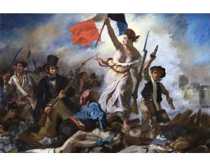 "Η Ελευθερία Οδηγεί τον Λαό" (γαλλικά: La Liberté guidant le peuple) και είναι έργο του Γάλλου ζωγράφου Ευγένιου Ντελακρουά (Eugène Delacroix).  Εκτύπωση έργο τέχνης σε κάμβα τελαρωμένο οριζόντιο 40Χ60εκ 