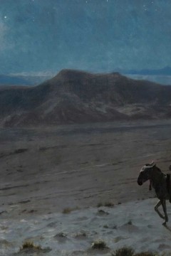 Ζαν-Λεόν Ζερόμ (Jean-Léon Gérôme) με τίτλο "Η Φυγή στην Αίγυπτο (Νύχτα)" Εκτύπωση έργο τέχνης σε κάμβα τελαρωμένο οριζόντιο 40Χ60εκ 