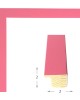 Pink ξύλινη κορνίζα 2εκ με τζάμι 15Χ15εκ