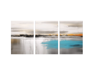 Τρίπτυχος καμβάς τοπίο αφηρημένο 51Χ102cm (34Χ51εκ 3τεμ)