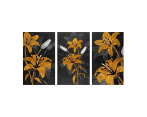 Τρίπτυχος καμβάς νεκρή φύση 50Χ90cm (30Χ50εκ 3τεμ)